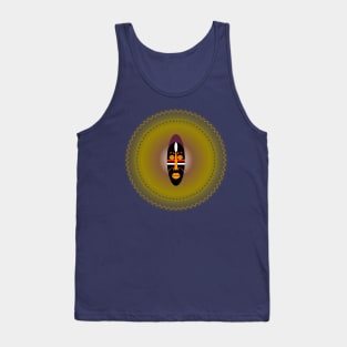 African Mystical Mask. Tribal, Native. Tank Top